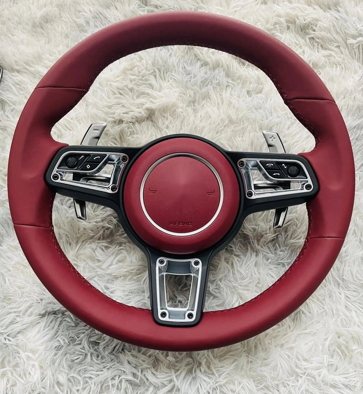 New steering wheel for Porsche Macan Cayenne Panamera Taycan 718 Cayman 991 992 911 911.2 Carrera GT2 GT2RS GT3 GT3RS GT3 RS GT4 - Auto Part Pro Switzerland
