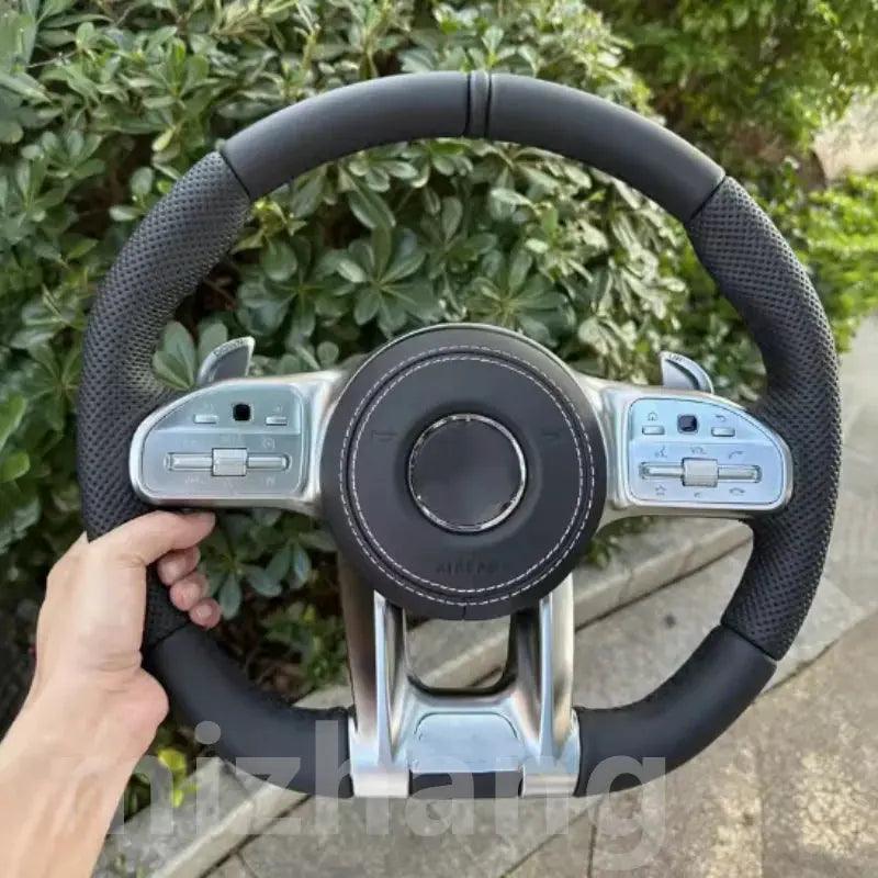 For Mercedes Benz c190 W117 W166 W177 S500 W205 W213 W216 W217 W218 W222 W253 W257 W463 GLE G63 C63AMG leather steering wheel - Auto Part Pro Switzerland