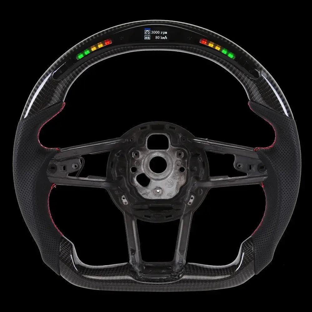 Led Carbon Fiber Steering Wheel Customized For Audi R8 TTS TT 2016-2021 Models LED Shift Sport Steering Wheel - Auto Part Pro Switzerland