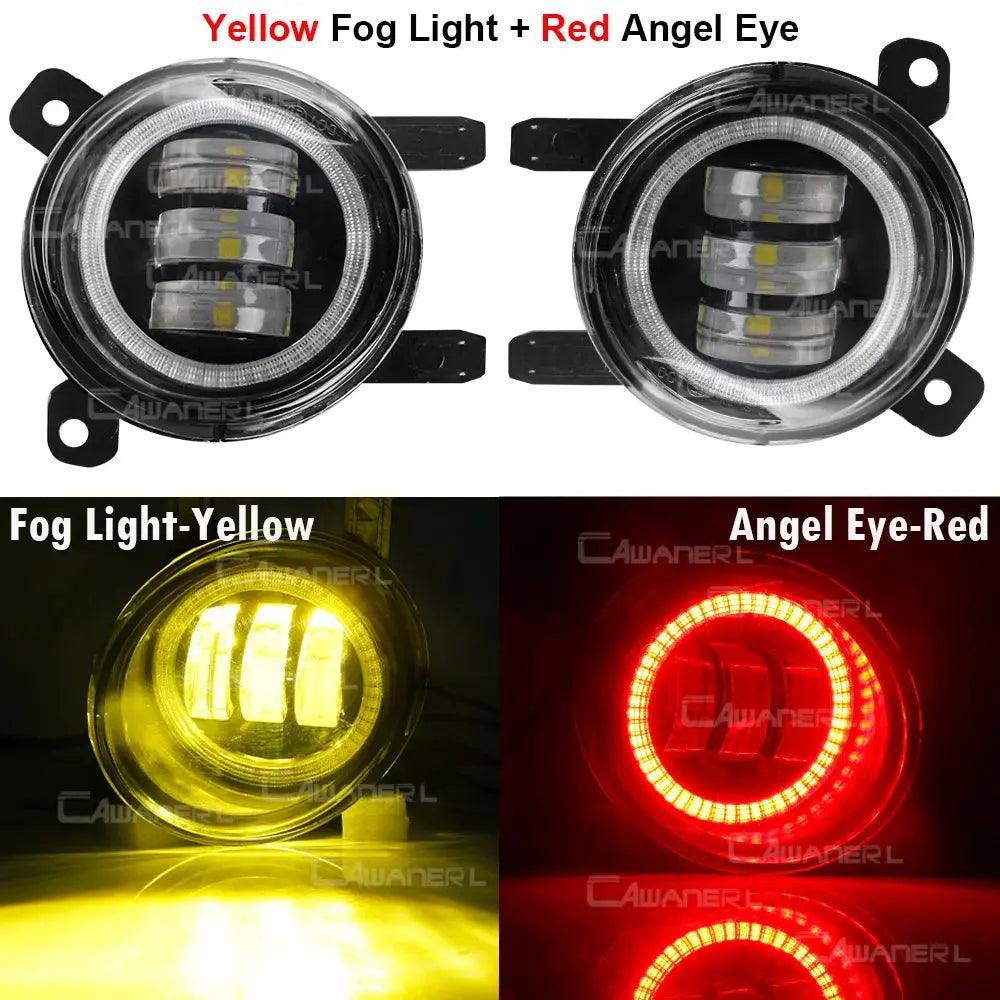 2 X Car Angel Eye LED Fog Light Daytime Running Lamp DRL For BMW F30 F34 F31 316i 320i 316d 325d 330d 318d 320d 335d 328i 335i - Auto Part Pro Switzerland