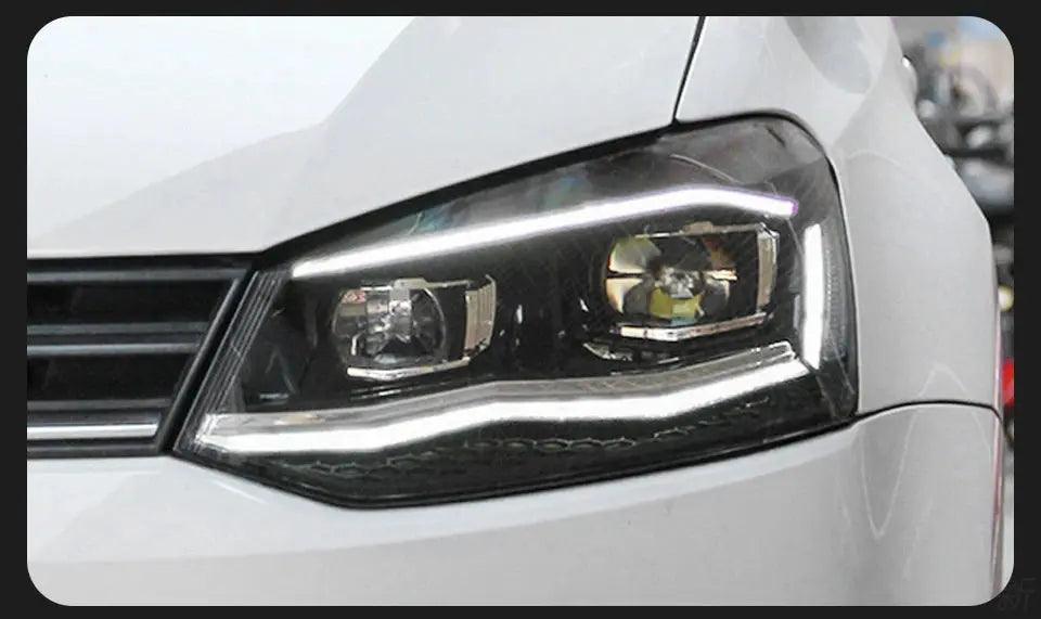 AKD Car Styling for VW Polo Headlights 2011-2018 Vento LED Headlight New Polo Design DRL Hid Head Lamp Bi Xenon Beam Accessories - Auto Part Pro Switzerland