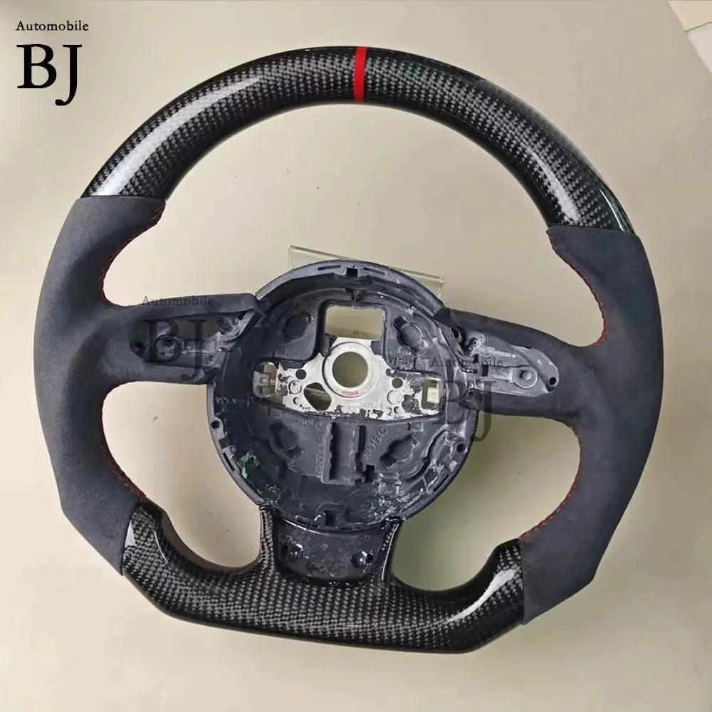 LED Steering Wheel Fit For Audi RS3 RS4 RS5 RS6 RS7 S3 S4 S5 A3 A4 A5 Carbon Fiber Racing Steering Wheel - Auto Part Pro Switzerland