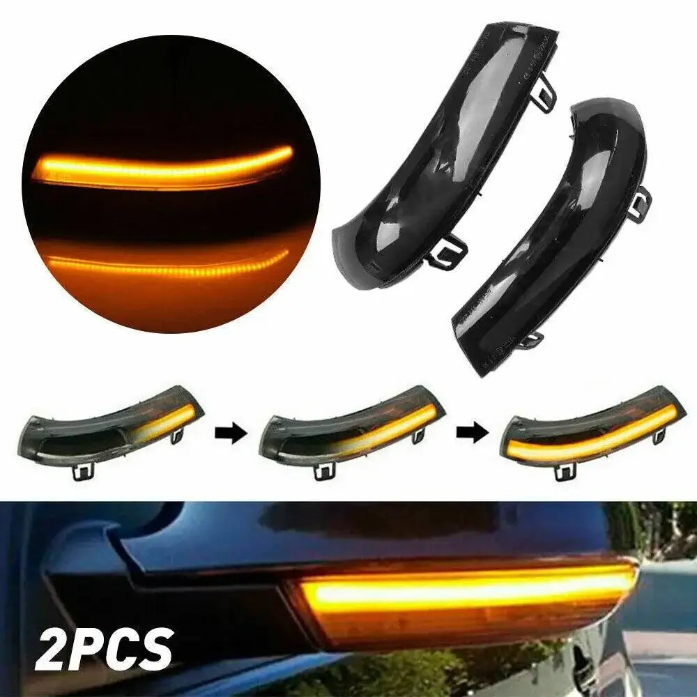 2pcs Dynamic Blinker For VW GOLF 5 GTI V MK5 Jetta Passat B5.5 B6 Sharan Superb B5 EOS LED Turn Signal Mirror - Auto Part Pro Switzerland