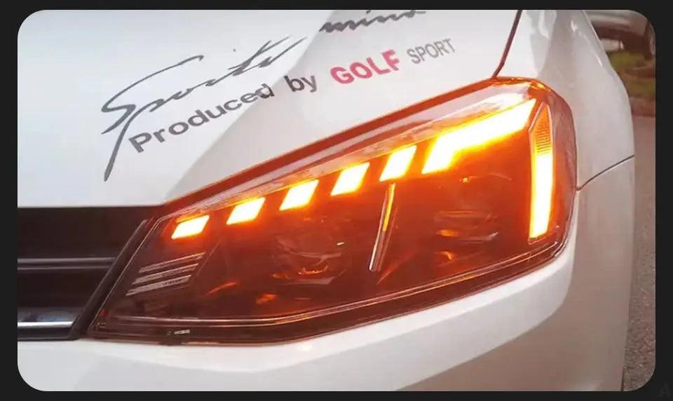 Car Lights for VW Golf 7 LED Headlight Projector Audi-Design Animation DRL Head Lamp Dynamic Signal Automotive Accessories - Auto Part Pro Switzerland