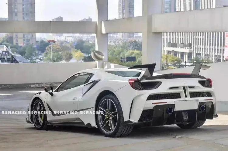 Auto Parts Body Kits Partial Carbon Hood Panel Front Lip Bumper Fender Side Skirt Rear Lip Bumper Spoiler Wing for Ferrari 488 - Auto Part Pro Switzerland