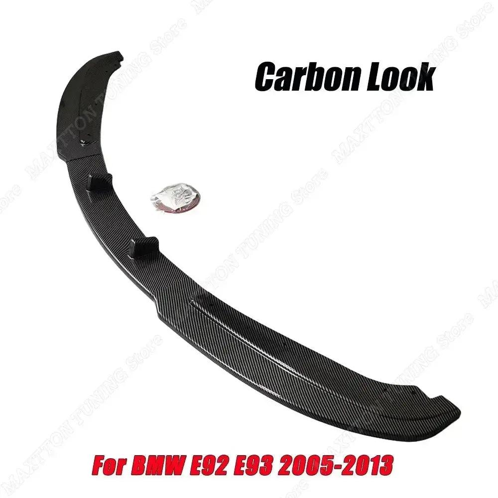 Car Front Bumper Lip Splitter Spoiler Tuning For BMW E92 E93 2005-2013 Luxury Version Pre-Lci Diffuser Body Kit ABS Accessories - Auto Part Pro Switzerland