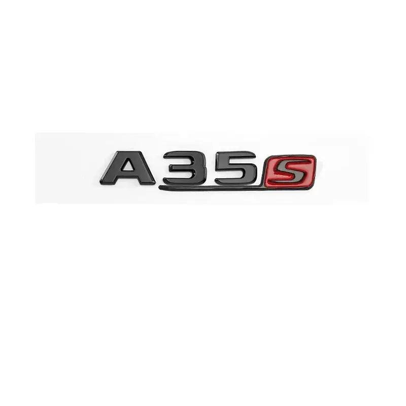 3d ABS Chrome Black Logo A35S A45S Emblem Letters Badge Car Sticker For Mercedes Benz A45S AMG W176 W177 Accessories - Auto Part Pro Switzerland