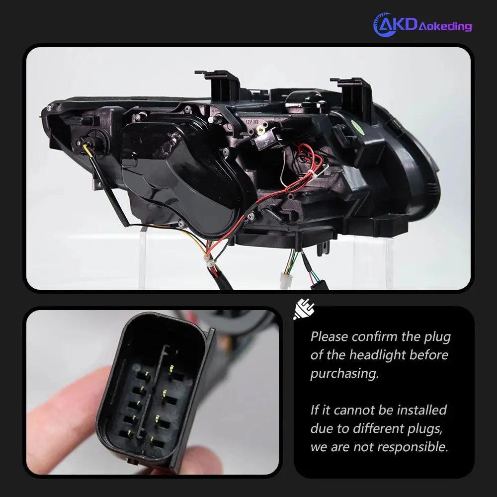 AKD Head Lamp for BMW E92 E93 LED Headlight 2006-2012 Headlights 330I 335I DRL Turn Signal High Beam Angel Eye Projector Lens - Auto Part Pro Switzerland