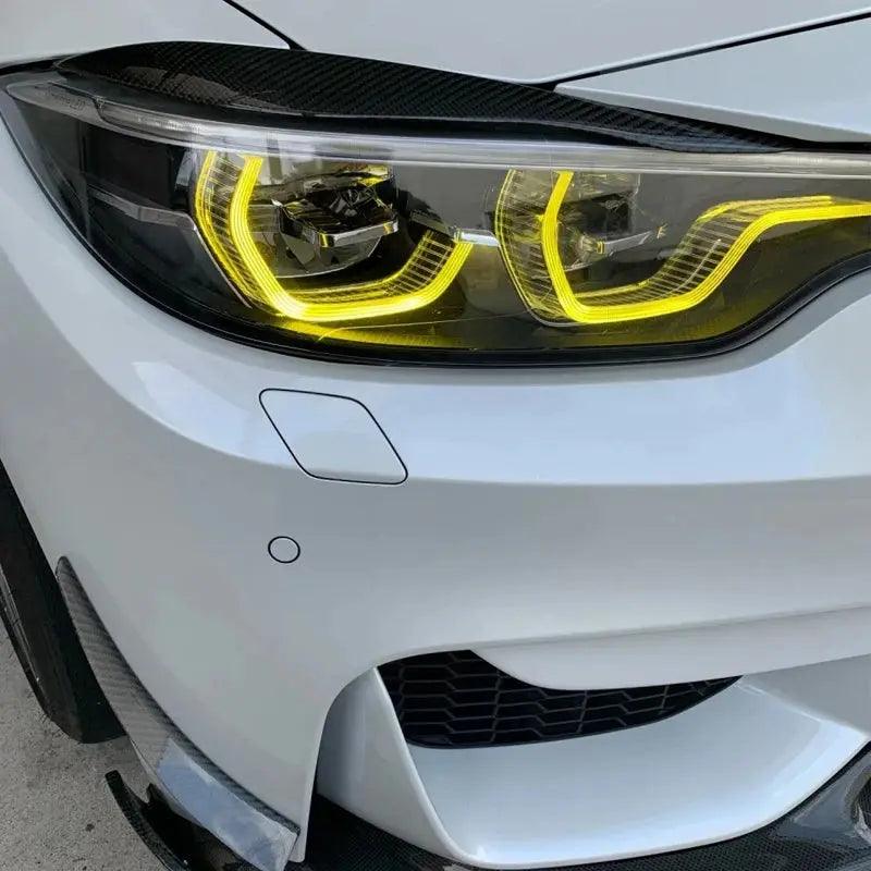 Yellow Lemon DRL Angel Eyes Multicolor LED Daytime Running Lights For 2018-2020 BMW F80 M3 M4 F32 F86 OEM 63117493229 - Auto Part Pro Switzerland