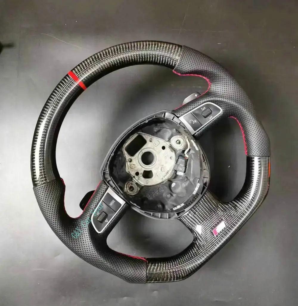 100% Real Carbon Fiber Car Steering Wheel For Audi A3 A4 A5 S3 S4 S5 S6 RS4 RS5 RS6 - Auto Part Pro Switzerland
