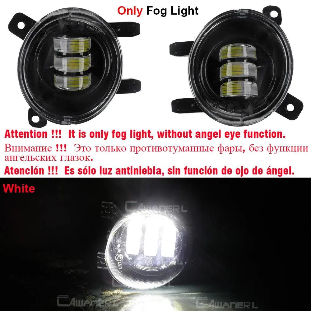 2 X Car Angel Eye LED Fog Light Daytime Running Lamp DRL For BMW F30 F34 F31 316i 320i 316d 325d 330d 318d 320d 335d 328i 335i - Auto Part Pro Switzerland
