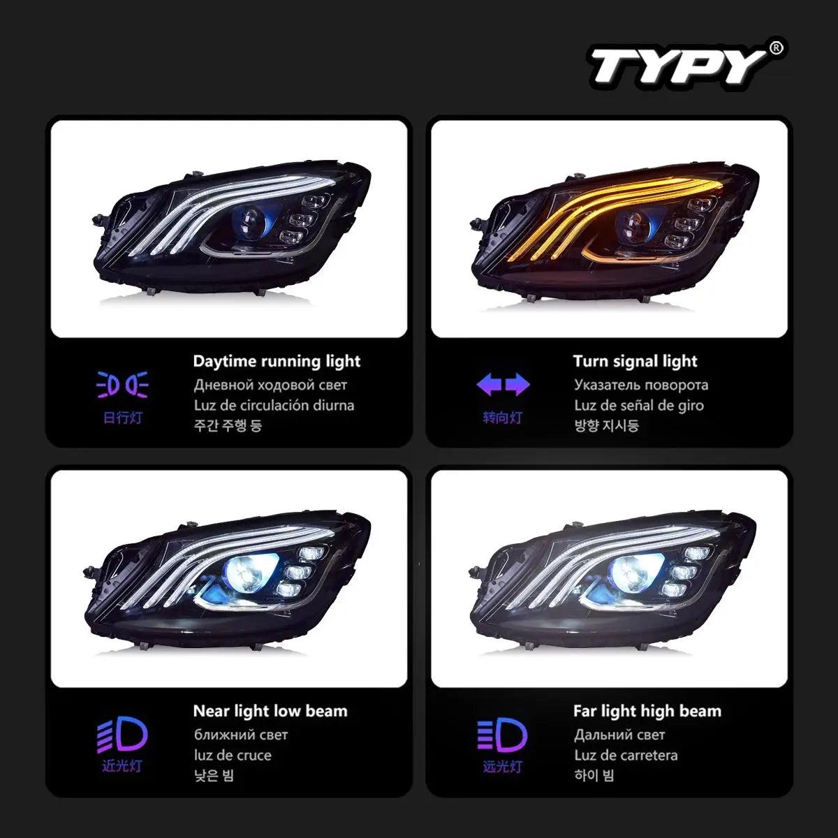 Car Lights For Benz s-Class W222 Headlight 2014-2018 LED Projetor head Lamp Daytime Running Light Automotive Accessories - Auto Part Pro Switzerland