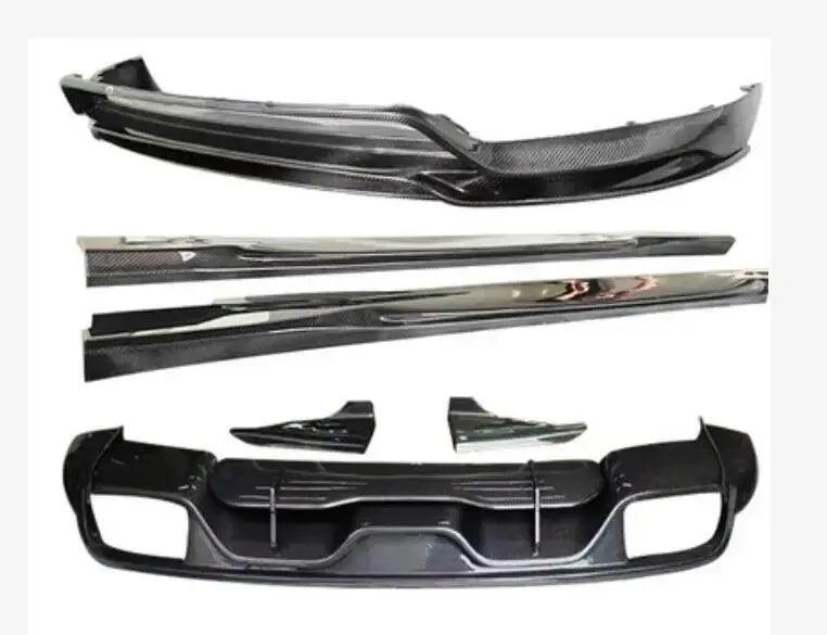 Real Carbon Fiber Body Kit For Porsche Cayenne Coupe 2018-2023 Front Bumper Lip Rear Trunk Diffuser Side Skirt Spoiler - Auto Part Pro Switzerland