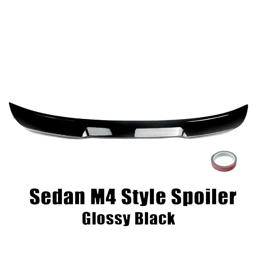 XVIP Sedan M4 Style Roof Spoiler Fit For BMW 5 Series E60 4-Dr 2004-2009 Fiber Look Tuning Wing Tail Exterior Parts Modification - Auto Part Pro Switzerland