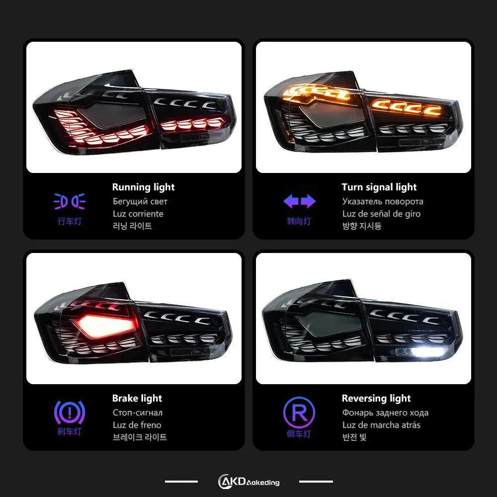 Car Styling Accessories for BMW F30 Tail Lights 2013-2018 F80 LED Tail Light Rear Stop Lamp 320i 325i 330i DRL Signal Auto - Auto Part Pro Switzerland