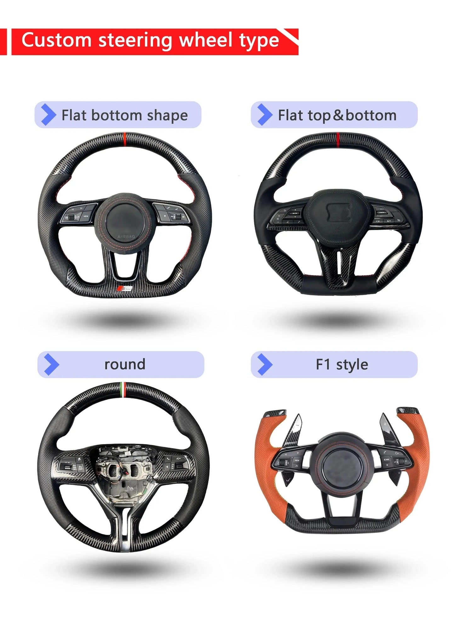 Customized leather carbon fiber steering wheel suitable for Porsche Macan Panamera Cayenne Cayman Boxster 991 992 970 971 918 - Auto Part Pro Switzerland