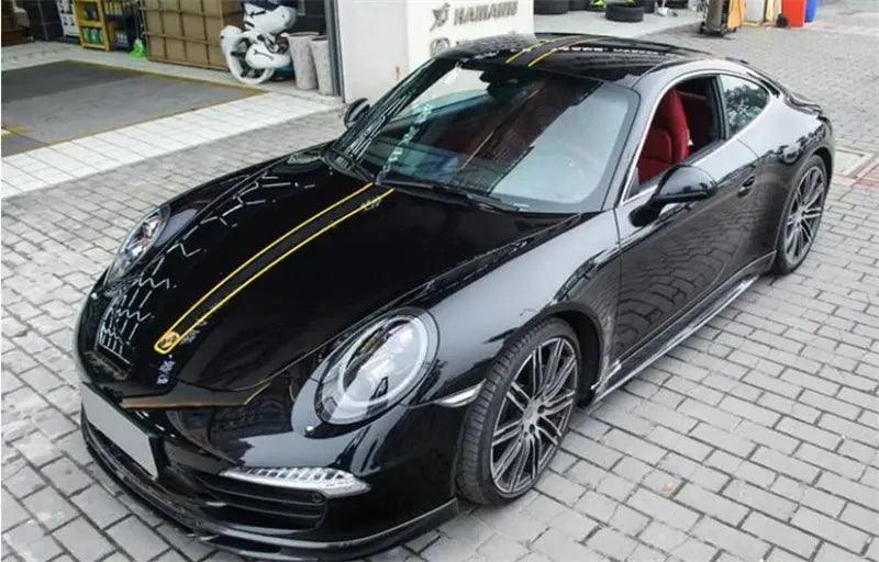 For Porsche 911 991 2012 2013 2014 2015 Real Carbon Fiber Front Lip Rear Diffuser Body Side Skirt Kit Trunk Spoiler Refits - Auto Part Pro Switzerland