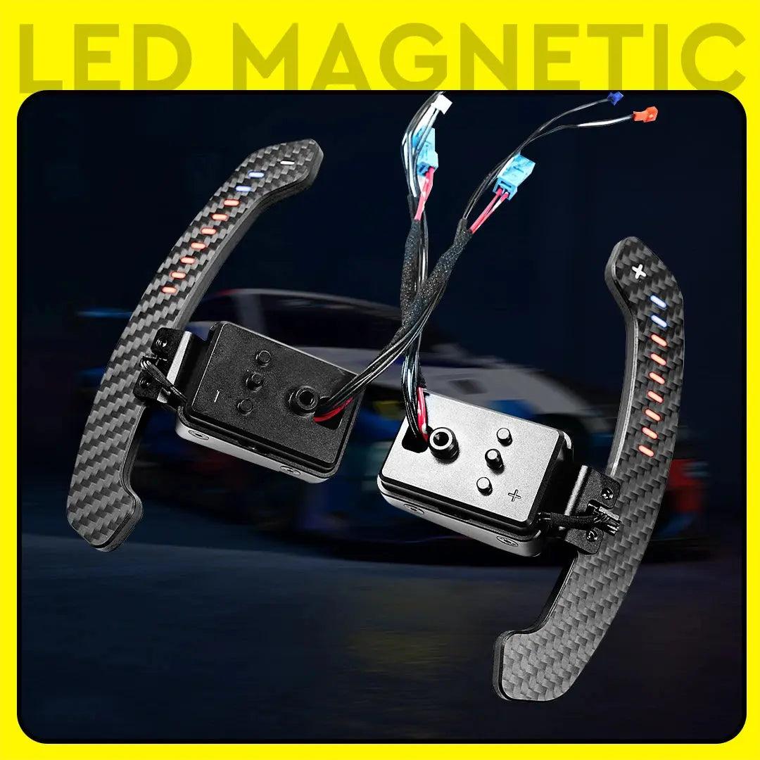 TDD LED Carbon Magnetic Carbon Paddle Shifters For BMW F20 F30 F32 F34 F36 F80 - Auto Part Pro Switzerland