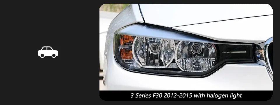 Car Styling Head Lamp for BMW F30 Headlights 2012-2019 F35 LED Headlight 320i 318i 325i DRL Angel Eye Automotive Accessories - Auto Part Pro Switzerland