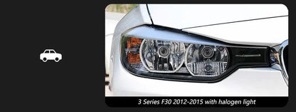 Car Styling Head Lamp for BMW F30 Headlights 2012-2019 F35 LED Headlight 320i 318i 325i DRL Angel Eye Automotive Accessories - Auto Part Pro Switzerland