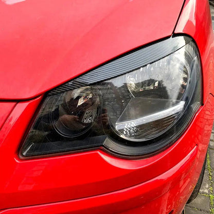 Eyebrows for Volkswagen VW POLO 4 MK4 9N 9N3 2005-2009 Headlight Eyelids Cover Eye Lids Sticker Trim Body Kit Car Accessories - Auto Part Pro Switzerland