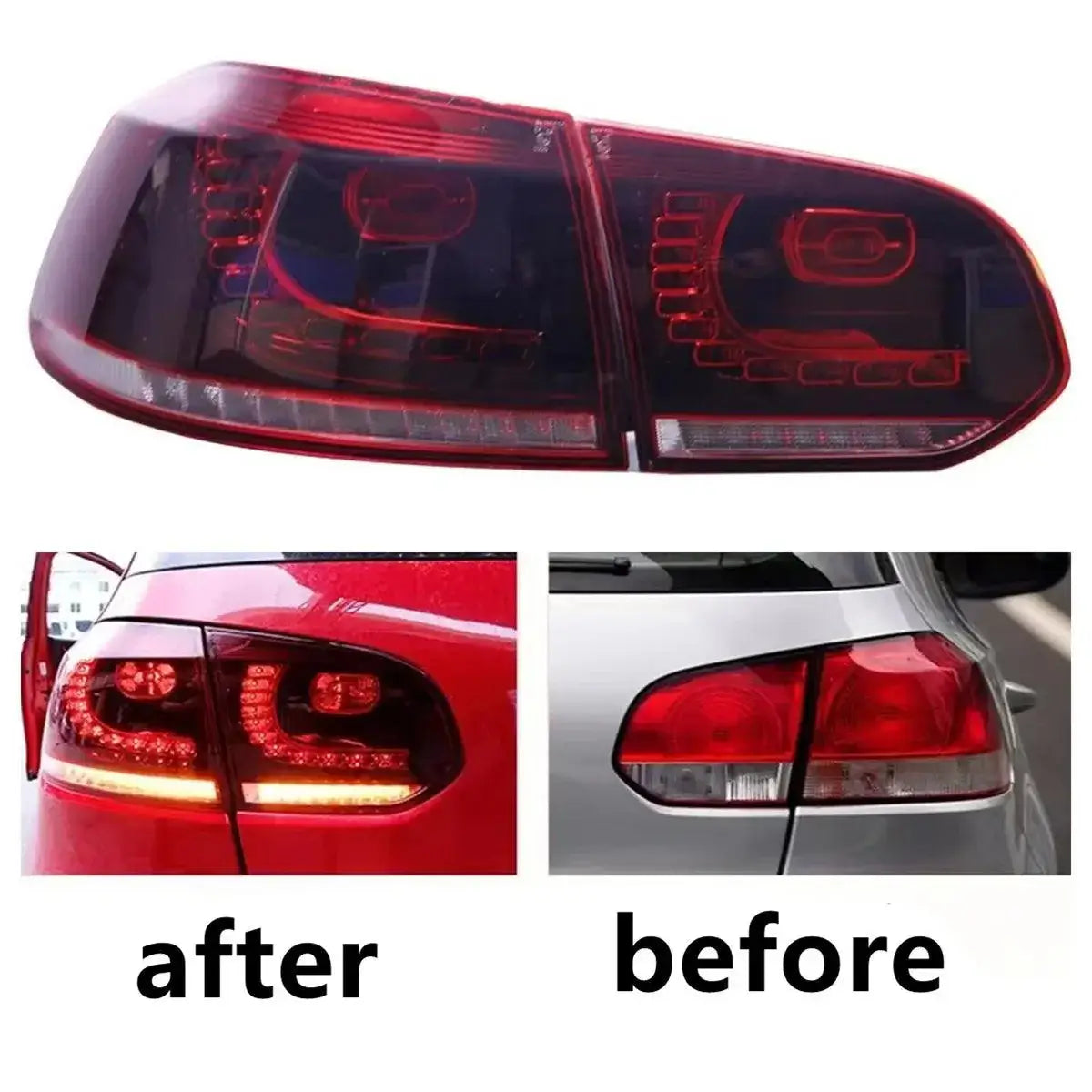 Car Accessories Rear Lamp for Volkswagen golf 6 GTI R20 Tail light assembly retrofit LED Taillight Lens - Auto Part Pro Switzerland