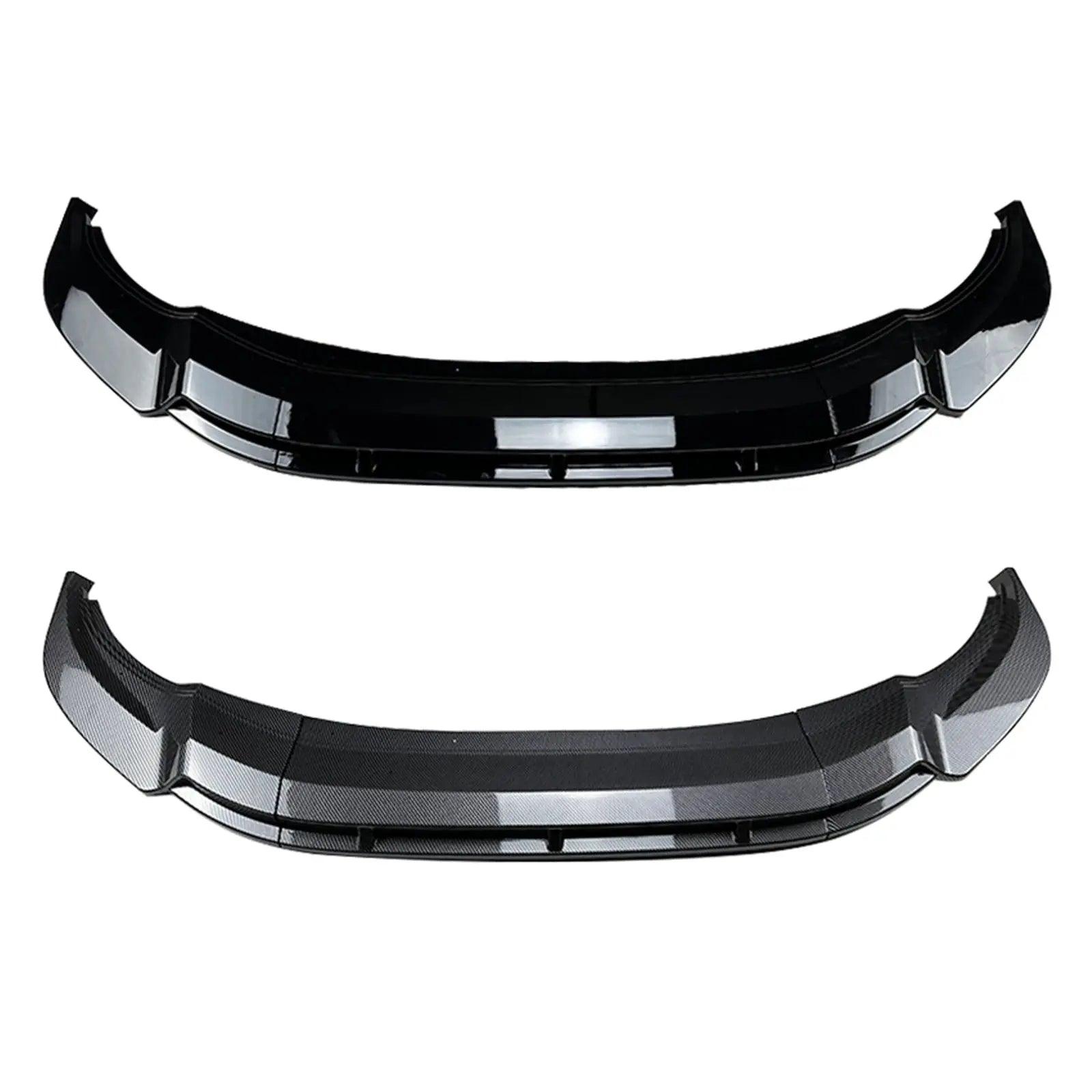 For Volkswagen VW Tiguan Rline 2021 2022 2023 Front Bumper Spoiler Lip Gloss Black/Carbon Fiber Look Lower Splitter Lip Body Kit - Auto Part Pro Switzerland