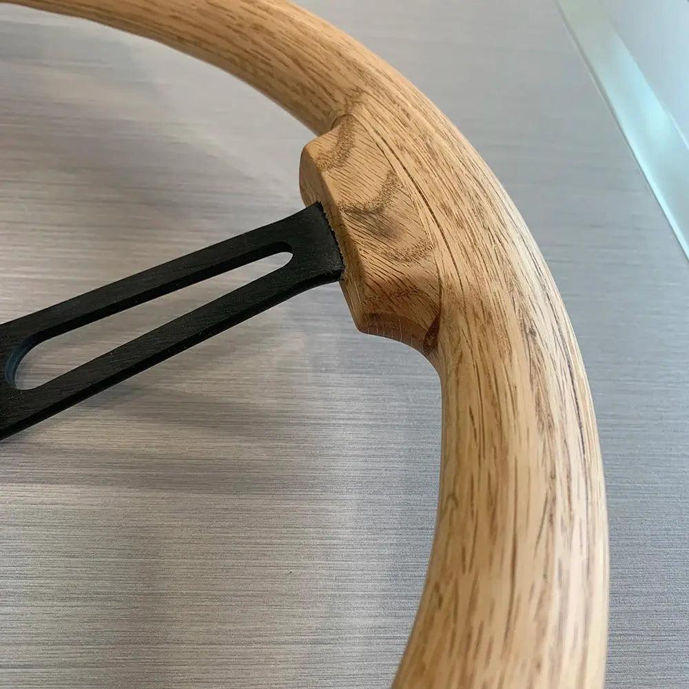 American Black Walnut Solid Wood Log Wind Steering Wheel Retro Volkswagen Porsche Steering Wheel - Auto Part Pro Switzerland