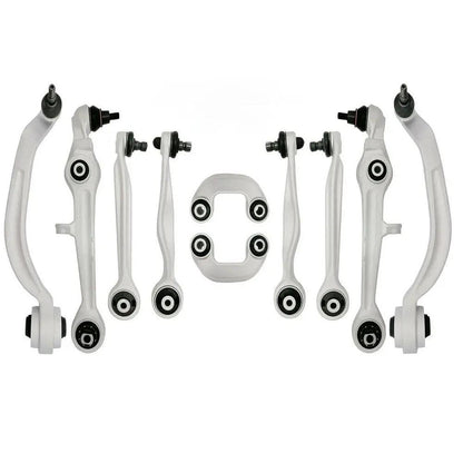 Front Suspension Swing Arm Kit Upper Lower Wishbone Ball Joint Track Control Arms for Audi A4 B5 B6 B7 RS4 A6 C5 1997-2005 - Auto Part Pro Switzerland