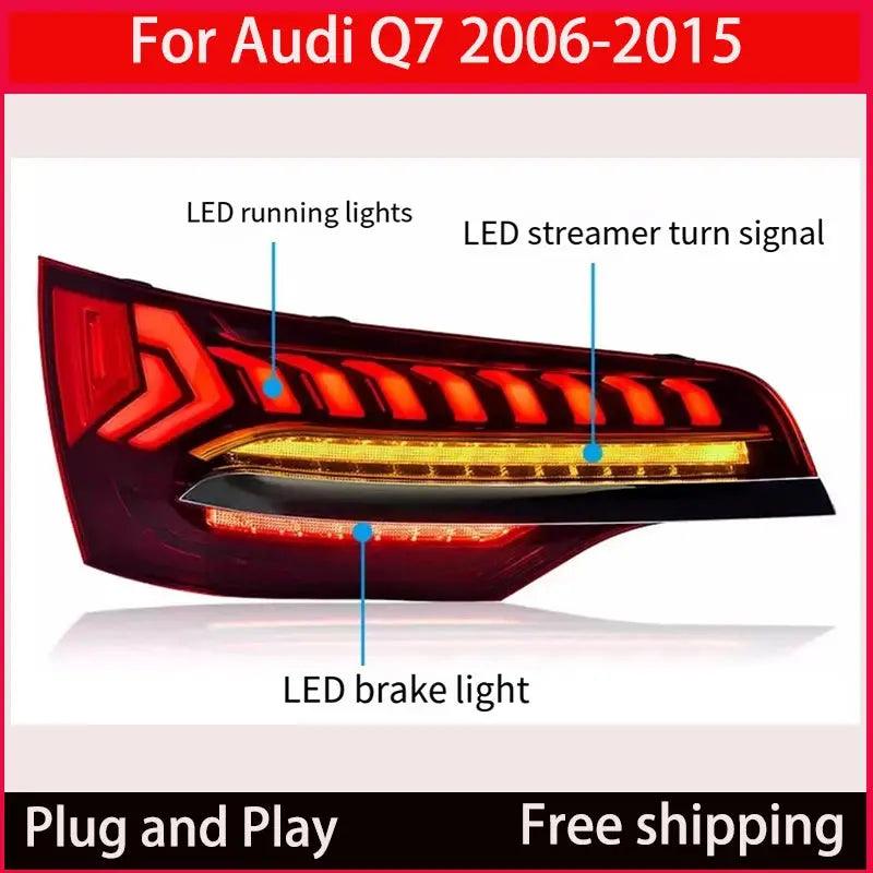 Automotive LED taillight components for Audi Q7 2006-2015 DRL turn signal lights Reverse lights automotive accessorie - Auto Part Pro Switzerland