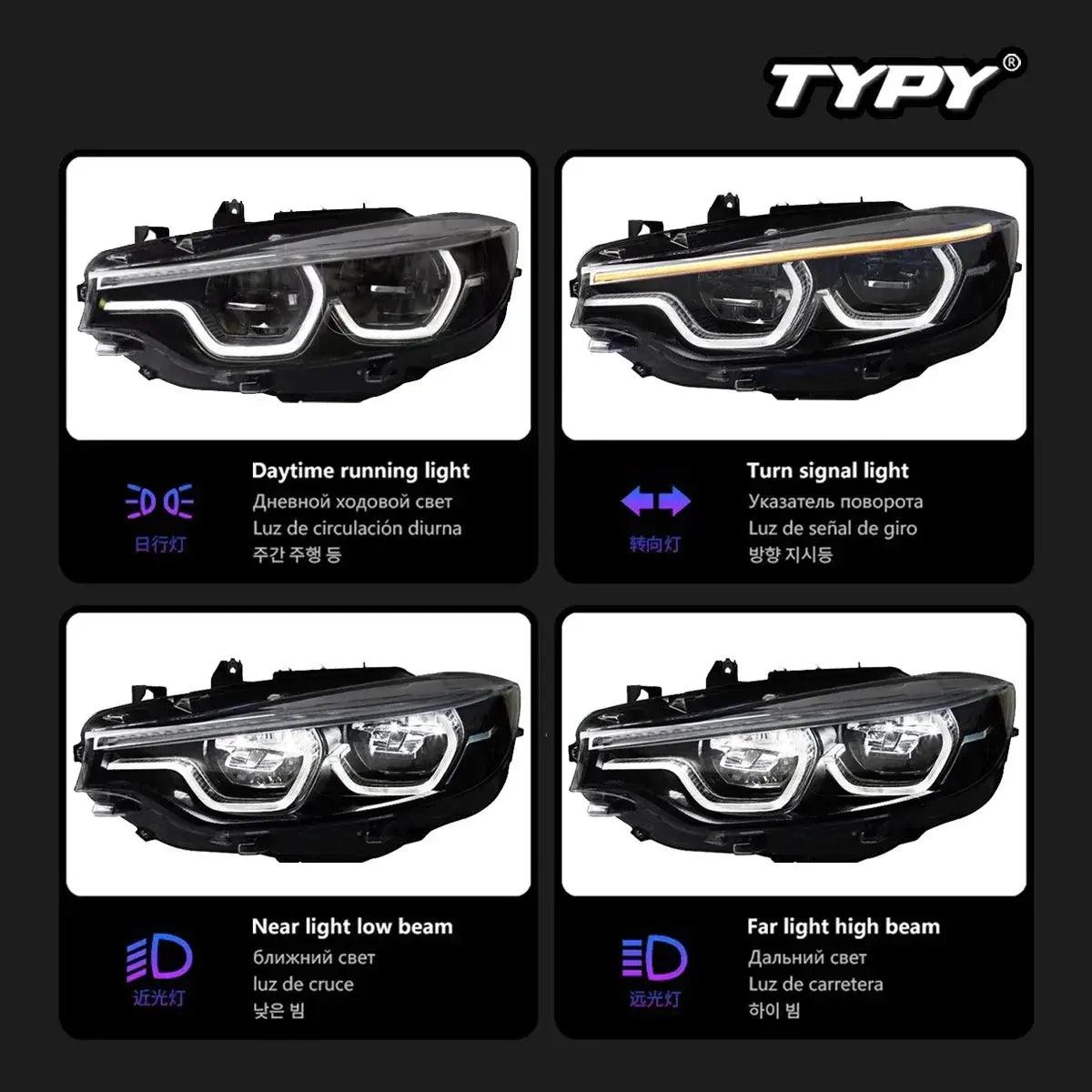 Car Headlamps For BMW 4 Series M4 LED Headlights 2012-2019 F32 F80 F82 Upgrade Modified Dynamic Turn Signal Lamp Car Accessories - Auto Part Pro Switzerland