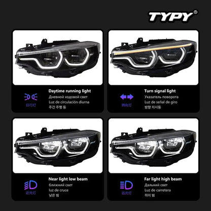 Car Headlamps For BMW 4 Series M4 LED Headlights 2012-2019 F32 F80 F82 Upgrade Modified Dynamic Turn Signal Lamp Car Accessories - Auto Part Pro Switzerland