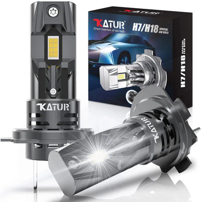 2Pcs High Power Turbo H7 LED Lamp 100W 20000LM Car Headlight Bulbs For Volkswagen VW Golf 5 Passat B6 Polo Kia Ceed Rio Audi A3 - Auto Part Pro Switzerland