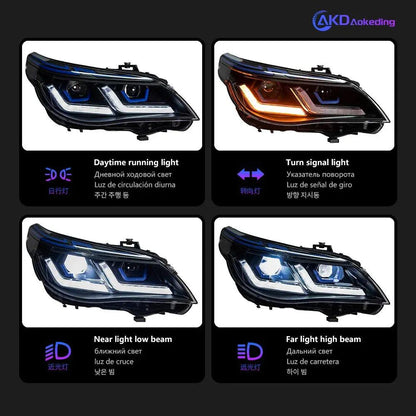 AKD Car Styling Head Lamp for BMW E60 Headlights 2003-2009 523i 530i Angel Eye LED Headlight DRL Hid Bi Xenon Auto Accessories - Auto Part Pro Switzerland