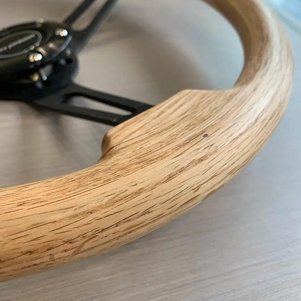 American Black Walnut Solid Wood Log Wind Steering Wheel Retro Volkswagen Porsche Steering Wheel - Auto Part Pro Switzerland