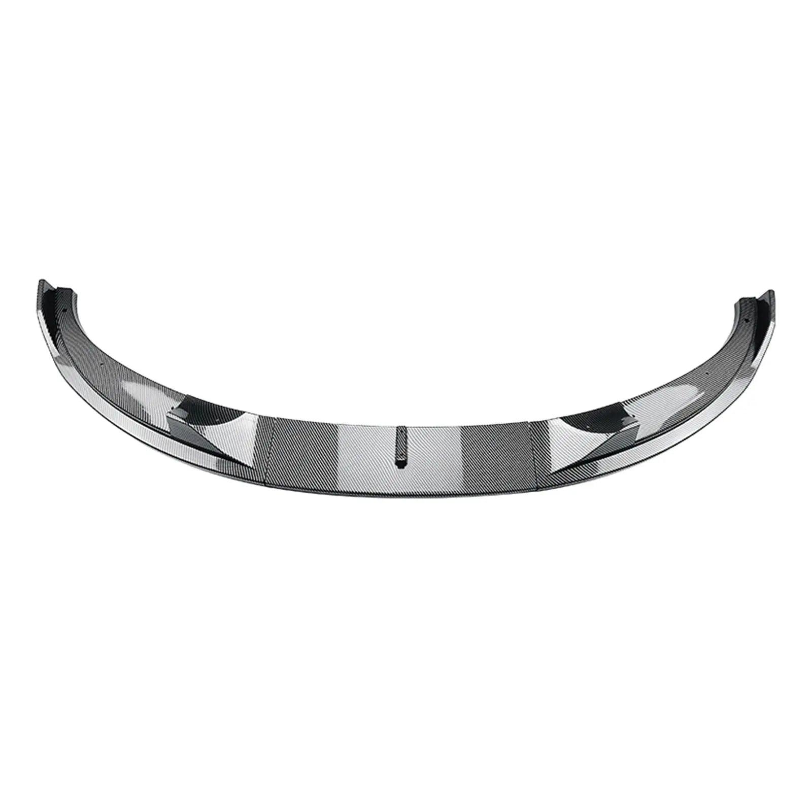 BMW 5 Series E60 E61 M5 2005-2010 Front Bumper Spoiler Lip Carbon Fiber Look/Gloss Black Car Lower Splitter Body Kit Blade - Auto Part Pro Switzerland