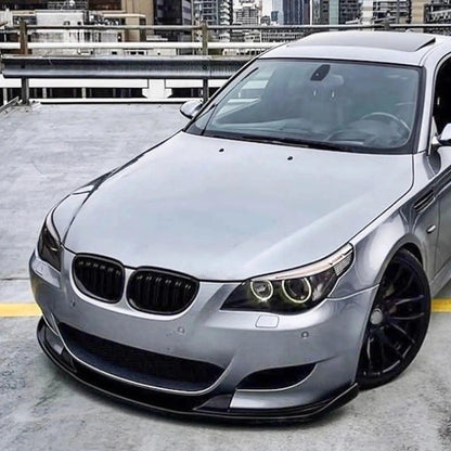 BMW 5 Series E60 E61 M5 2005-2010 Front Bumper Spoiler Lip Carbon Fiber Look/Gloss Black Car Lower Splitter Body Kit Blade - Auto Part Pro Switzerland