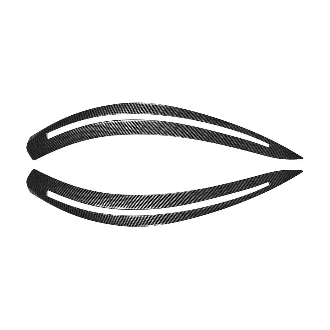 Front Headlight Eyelids Eyebrows Lids Spoiler Bodykit for BMW 5 Series E60 520i 520d 530i 530d 535i M5 2003-2010 ABS - Auto Part Pro Switzerland