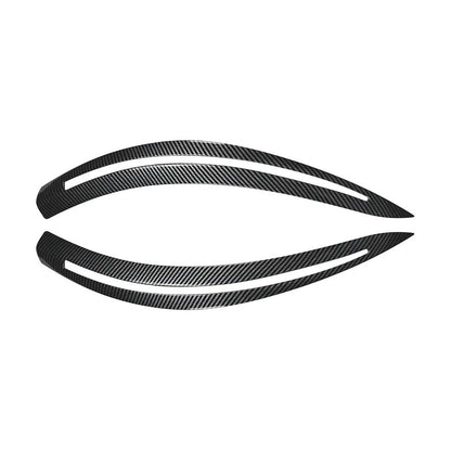 Front Headlight Eyelids Eyebrows Lids Spoiler Bodykit for BMW 5 Series E60 520i 520d 530i 530d 535i M5 2003-2010 ABS - Auto Part Pro Switzerland
