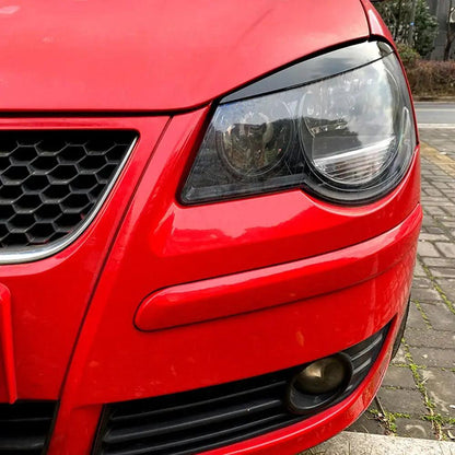 Eyebrows for Volkswagen VW POLO 4 MK4 9N 9N3 2005-2009 Headlight Eyelids Cover Eye Lids Sticker Trim Body Kit Car Accessories - Auto Part Pro Switzerland