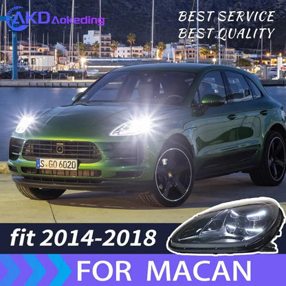 Car Styling Headlights for Macan LED Headlight 2014-2018 Head Lamp DRL H7 Signal Projector Lens Automotive Accessories - Auto Part Pro Switzerland