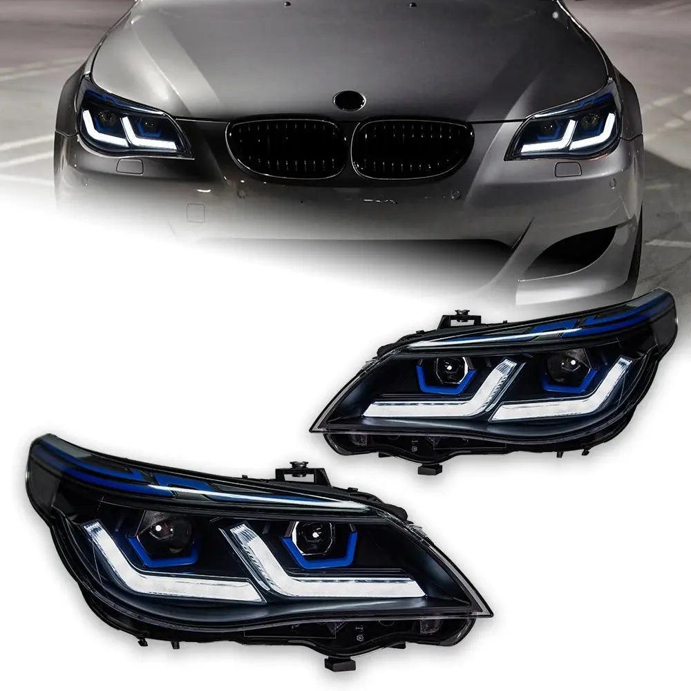 AKD Car Styling Head Lamp for BMW E60 Headlights 2003-2009 523i 530i Angel Eye LED Headlight DRL Hid Bi Xenon Auto Accessories - Auto Part Pro Switzerland