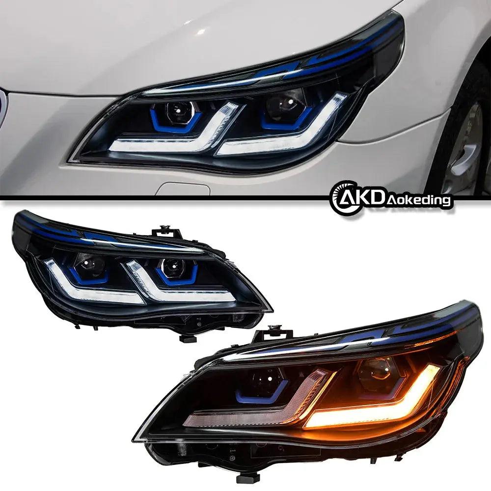 AKD Car Styling Head Lamp for BMW E60 Headlights 2003-2009 523i 530i Angel Eye LED Headlight DRL Hid Bi Xenon Auto Accessories - Auto Part Pro Switzerland