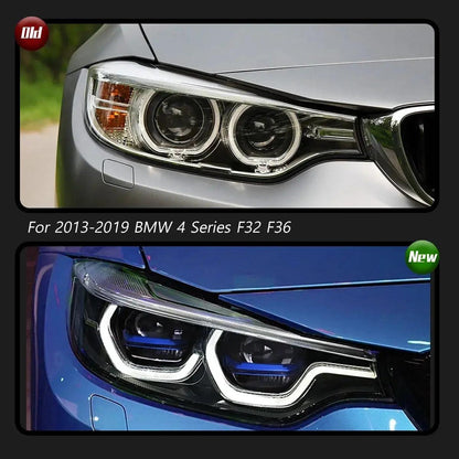 Car For BMW 4 Series F32 F36 Headlight 2013-2019 Upgrade Modified to New DRL Dynamic Turn Signal LED Headlight Auto Accessories - Auto Part Pro Switzerland