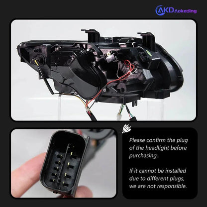 AKD Head Lamp for BMW E92 E93 LED Headlight 2006-2012 Headlights 330I 335I DRL Turn Signal High Beam Angel Eye Projector Lens - Auto Part Pro Switzerland