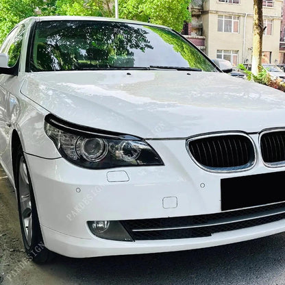Front Headlight Eyelids Eyebrows Lids Spoiler Bodykit for BMW 5 Series E60 520i 520d 530i 530d 535i M5 2003-2010 ABS - Auto Part Pro Switzerland