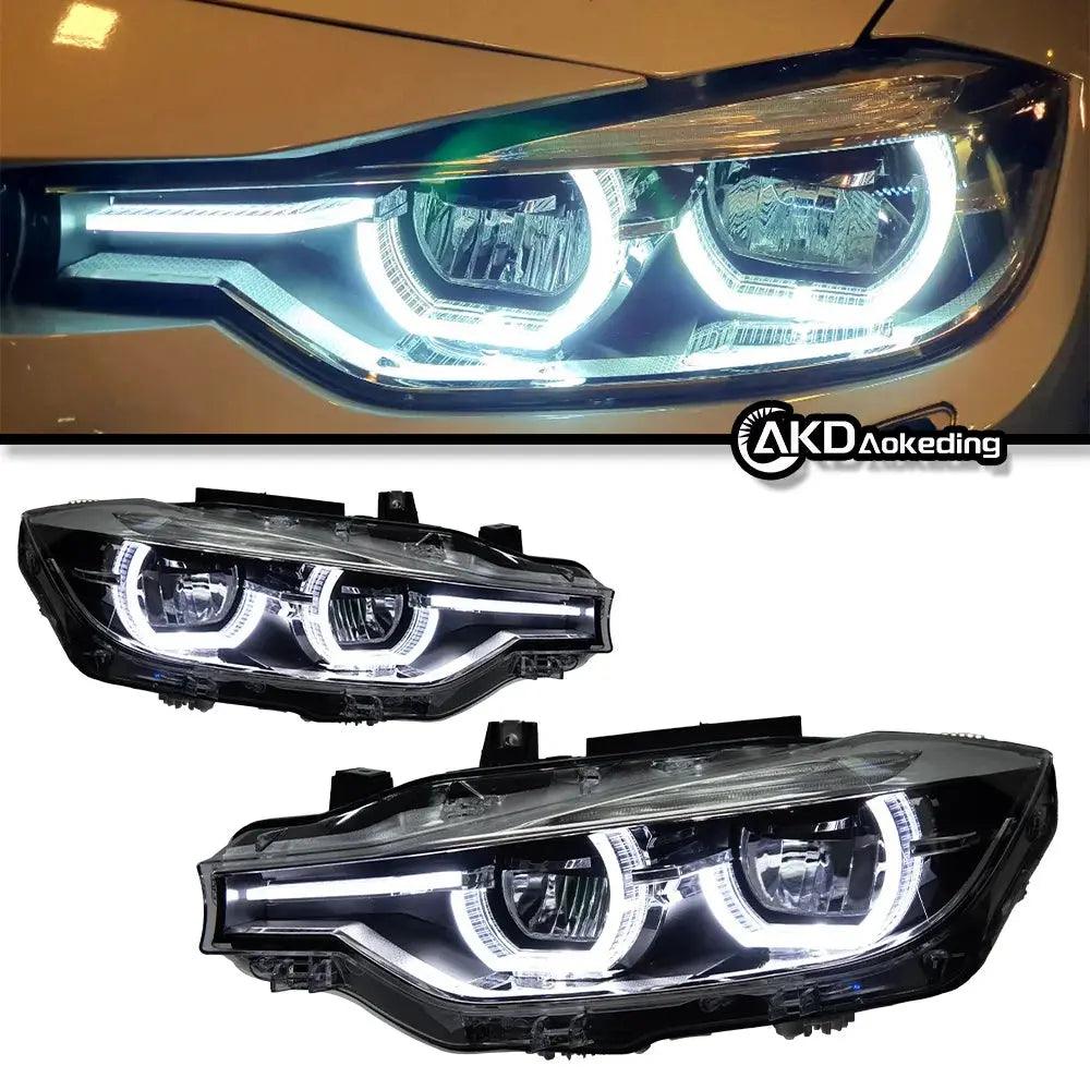Car Styling Head Lamp for BMW F30 Headlights 2012-2019 F35 LED Headlight 320i 318i 325i DRL Angel Eye Automotive Accessories - Auto Part Pro Switzerland